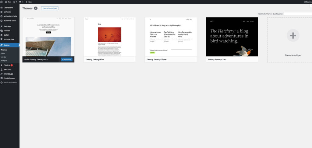 wordpress theme übersicht